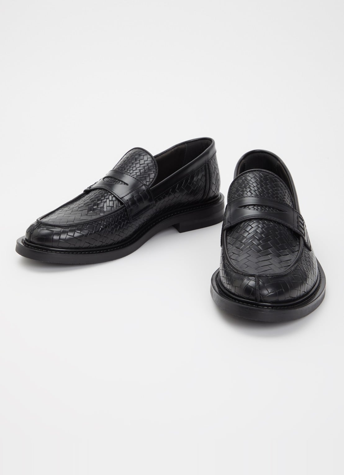 Filling Pieces Loafer van lakleer met gevlochten detail - detail 2 zwart