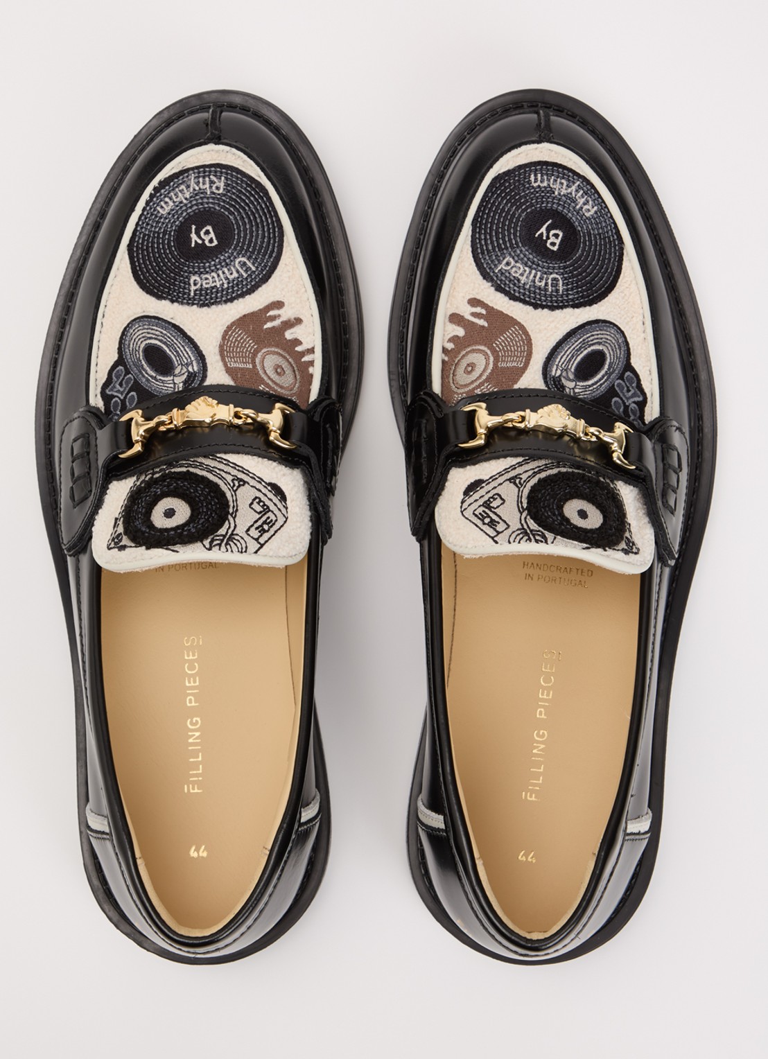 Filling Pieces Loafer van leer - detail 2 zwart