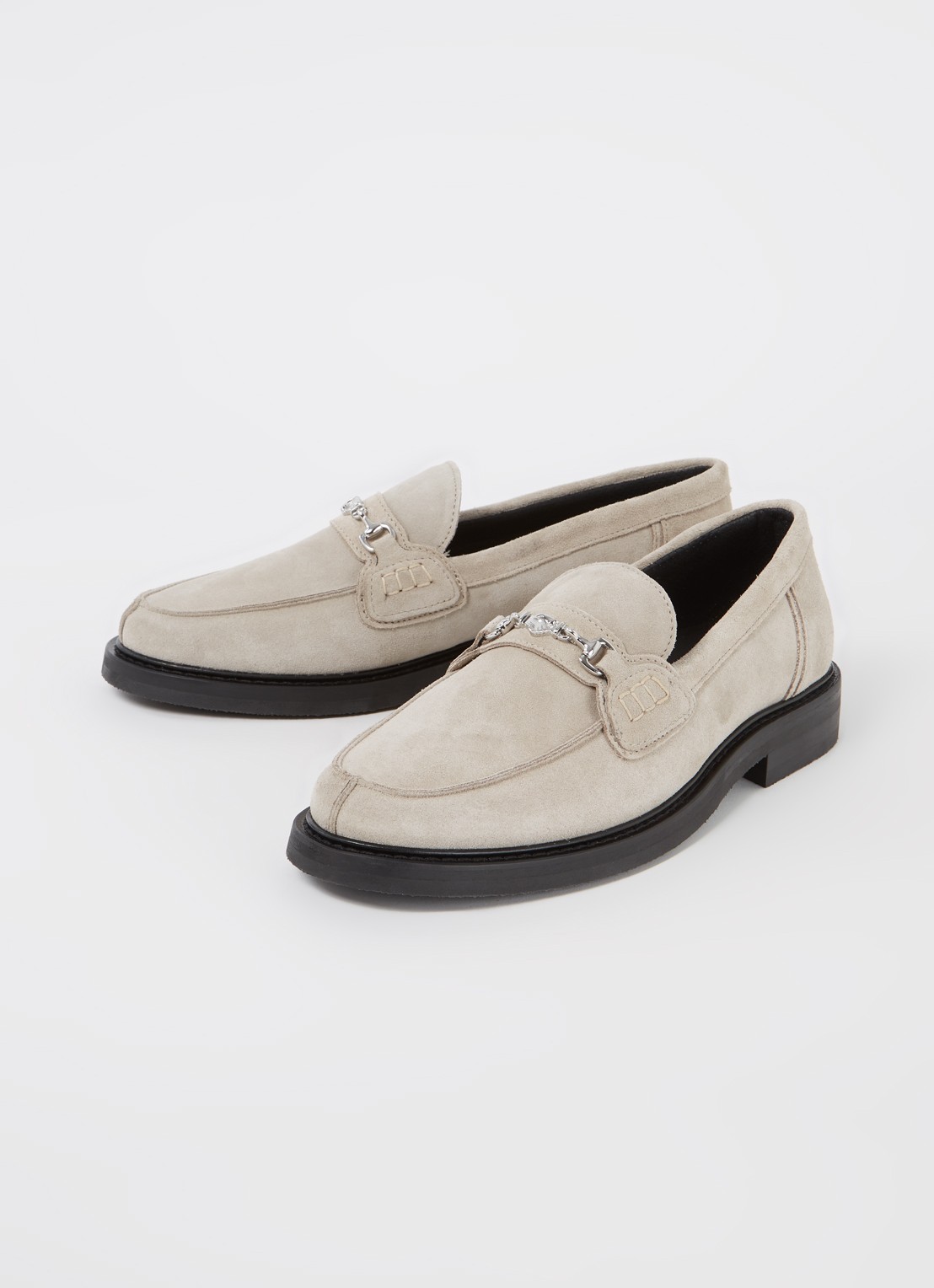 Filling Pieces Loafer van suède  - detail 3 taupe