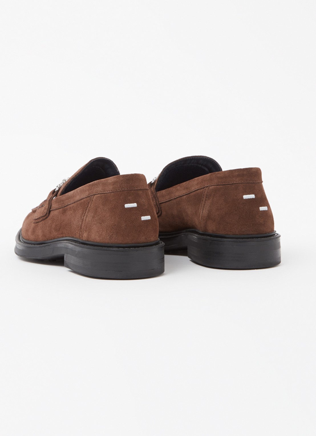 Filling Pieces Loafer van suède - detail 4 hazelnootbruin