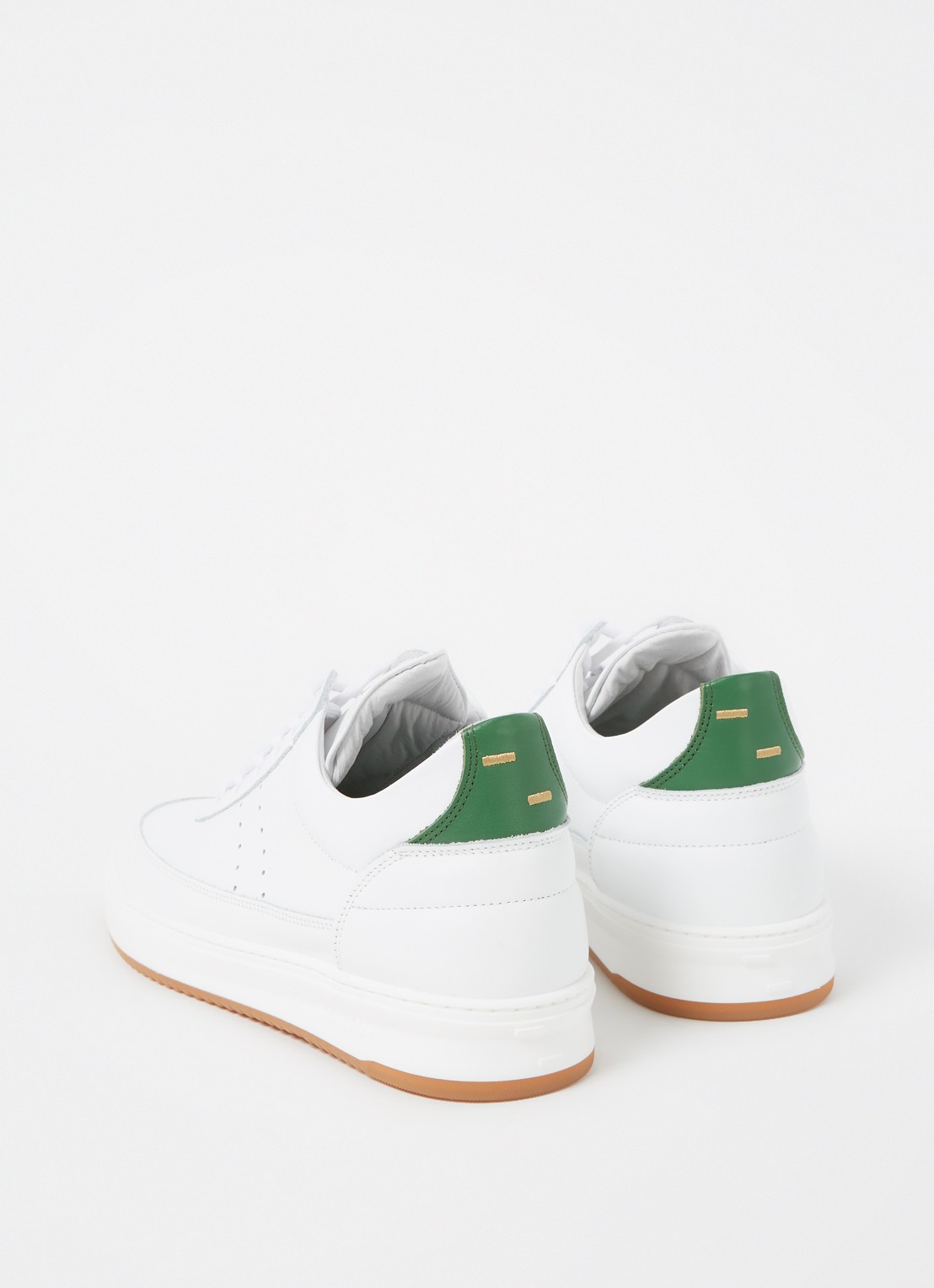 Filling Pieces Low Top Bianco sneaker van leer - detail 4 wit