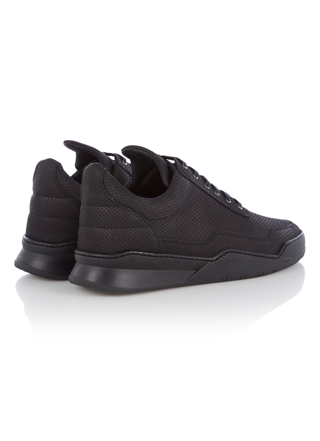 Filling Pieces Low Top Ghost Microlane sneaker van nubuck - detail 2 zwart