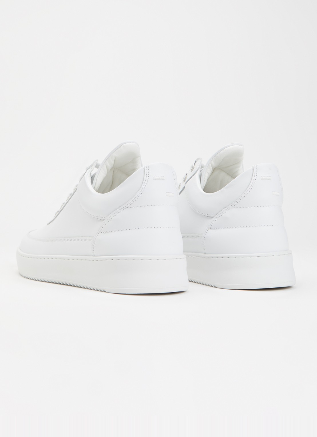 Filling Pieces Low Top Ripple Lane sneaker van leer - achterkant wit