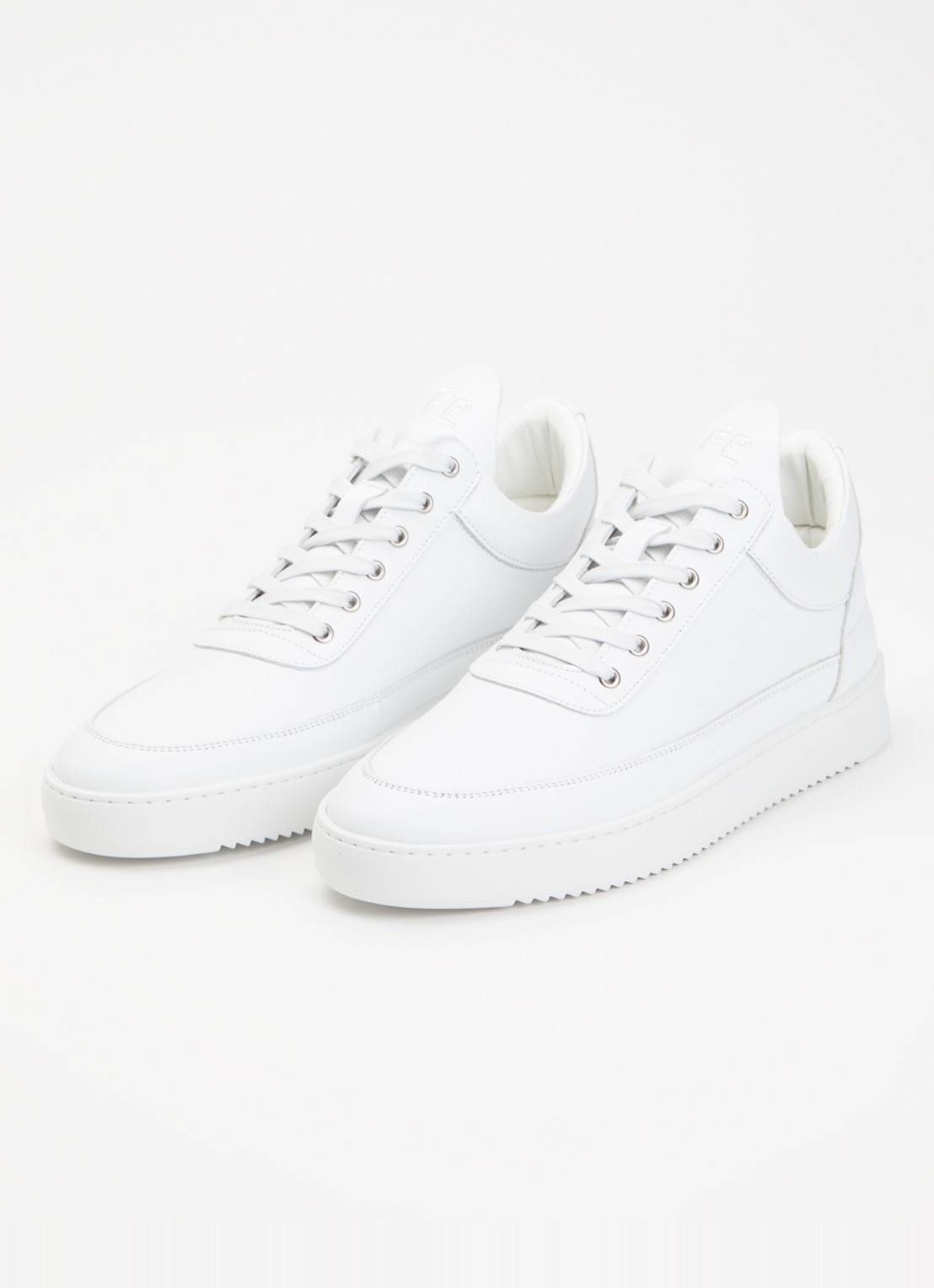 Filling Pieces Low Top Ripple Lane sneaker van leer - detail 2 wit