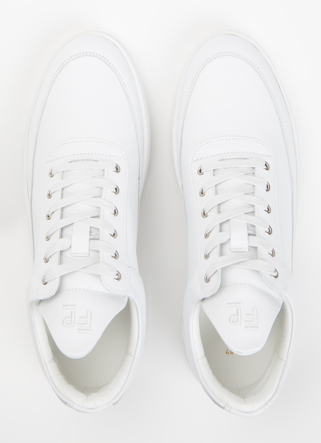 Filling Pieces Low Top Ripple Lane sneaker van leer - detail 3 wit