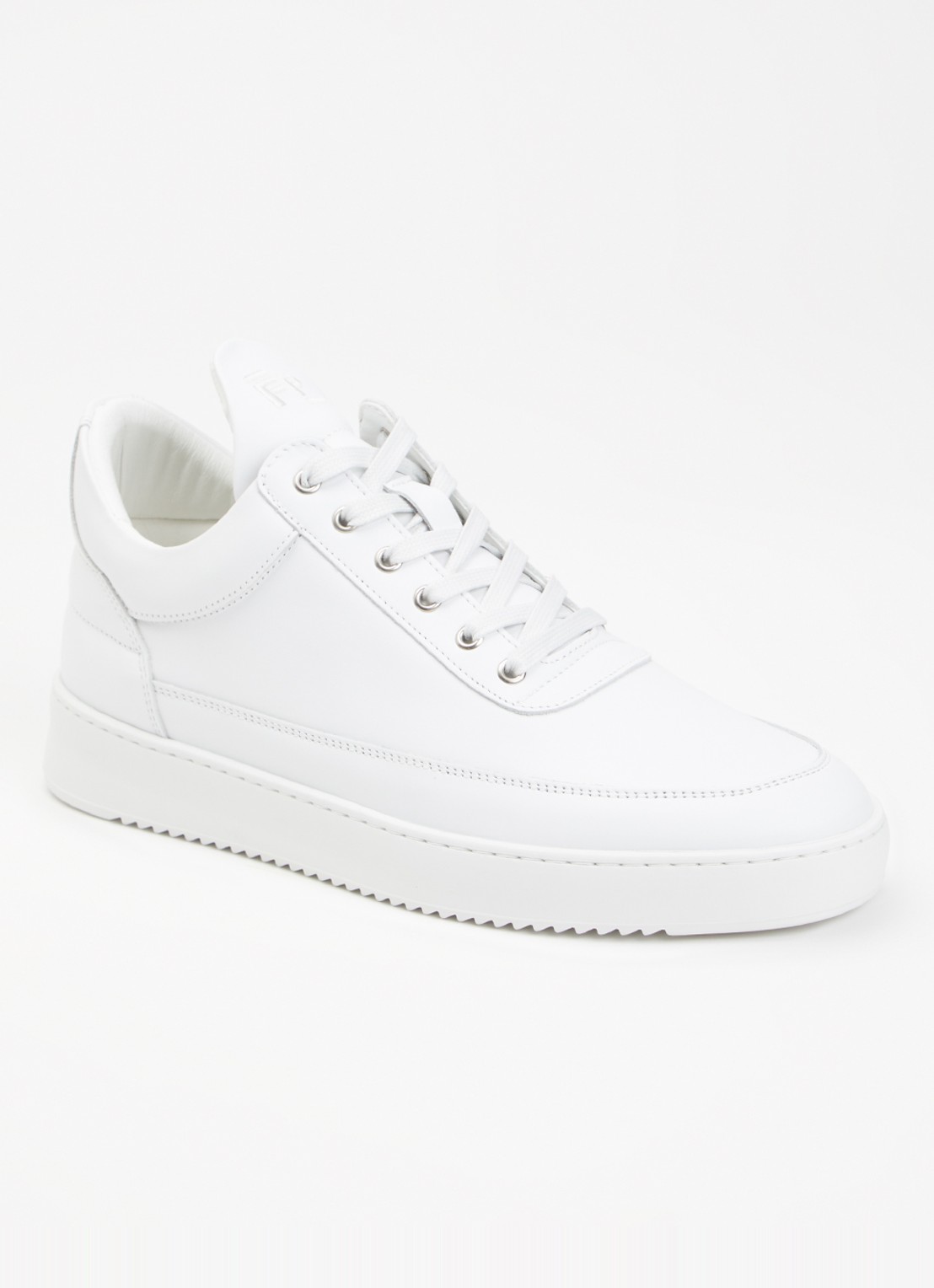 Filling Pieces Low Top Ripple Lane sneaker van leer - voorkant 5 wit