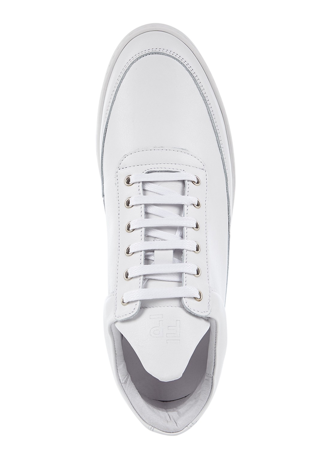 Filling Pieces Low Top Ripple Lane sneaker van leer - detail 3 wit