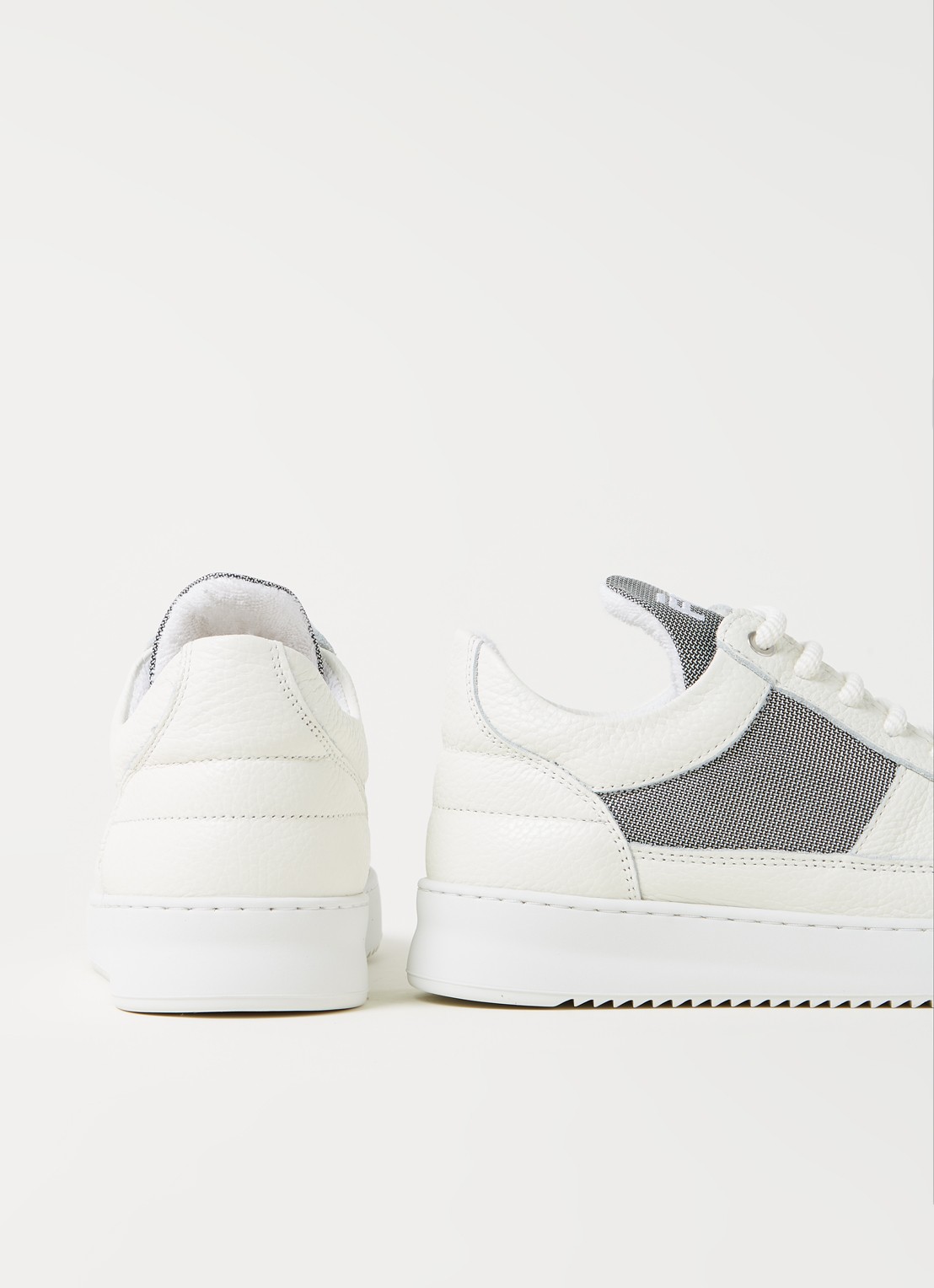 Filling Pieces Low Top Ripple sneaker met leren details - detail 2 blauw
