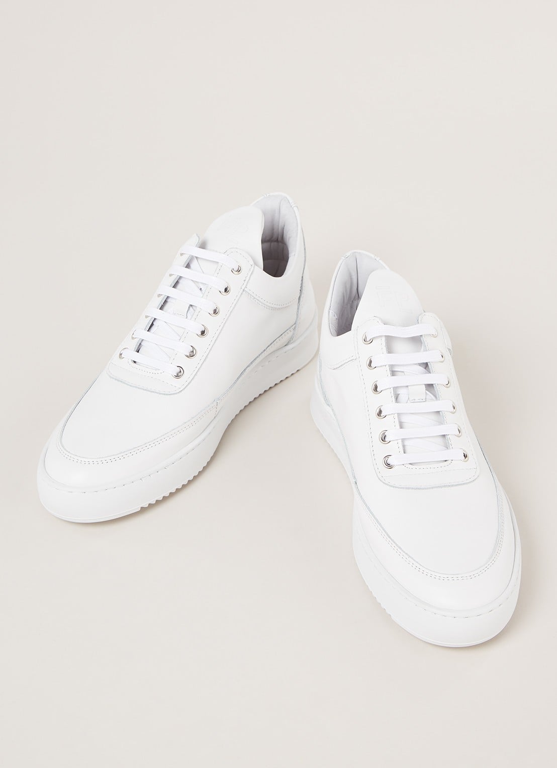 Filling Pieces Low Top Ripple sneaker van lamsleer - detail 2 wit