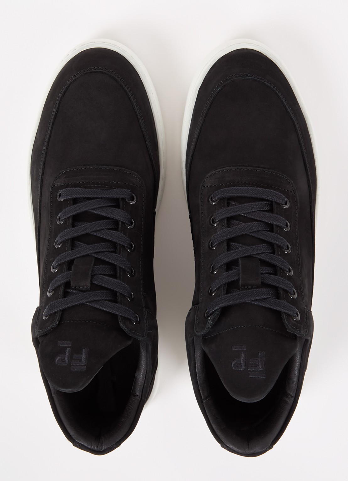 Filling Pieces Low Top Ripple sneaker van nubuck  - detail 5 zwart