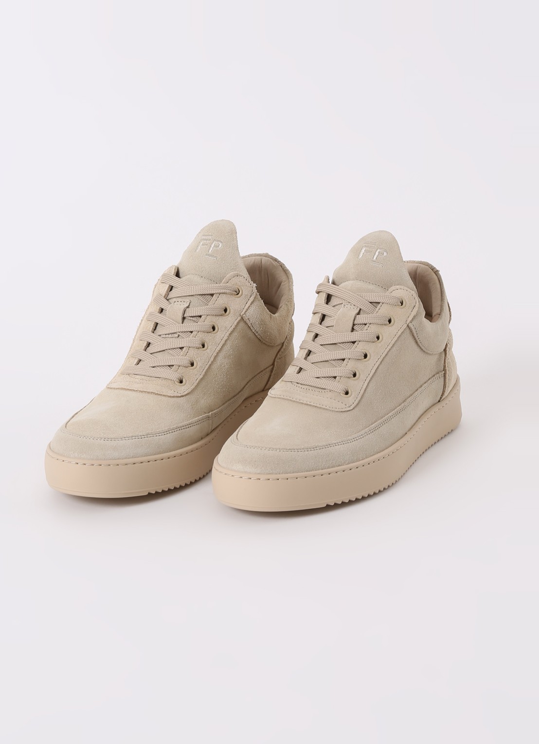 Filling Pieces Low Top sneaker van suède  - detail 3 beige