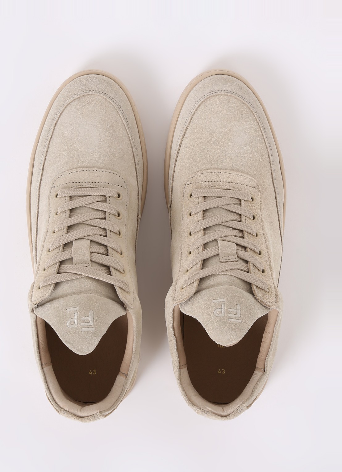 Filling Pieces Low Top sneaker van suède  - detail 5 beige