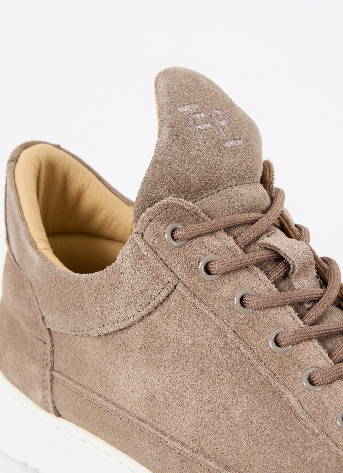 Filling Pieces Low Top sneaker van suède  - detail 4 zand