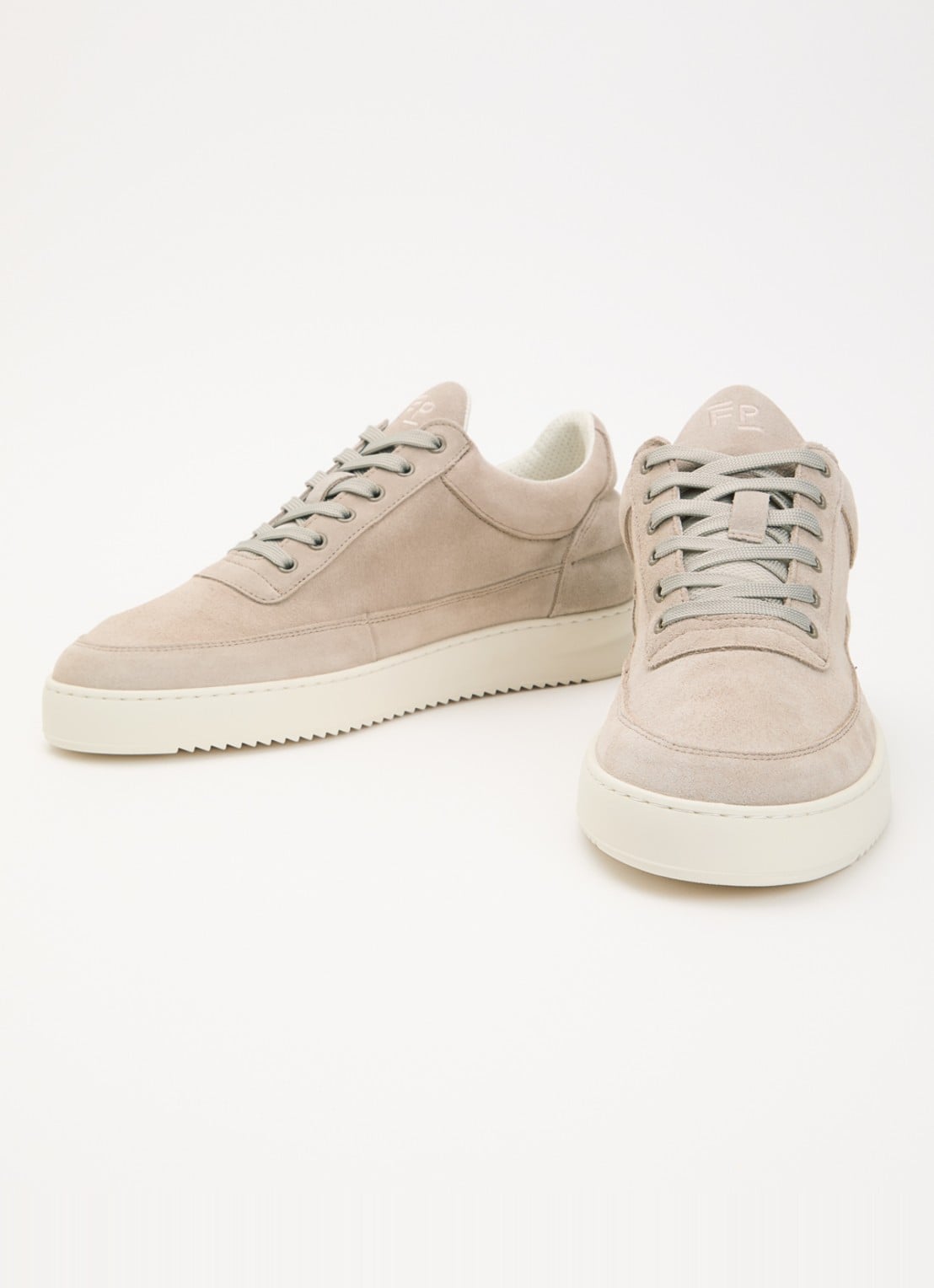 Filling Pieces Low Top sneaker van suède - detail 3 beige