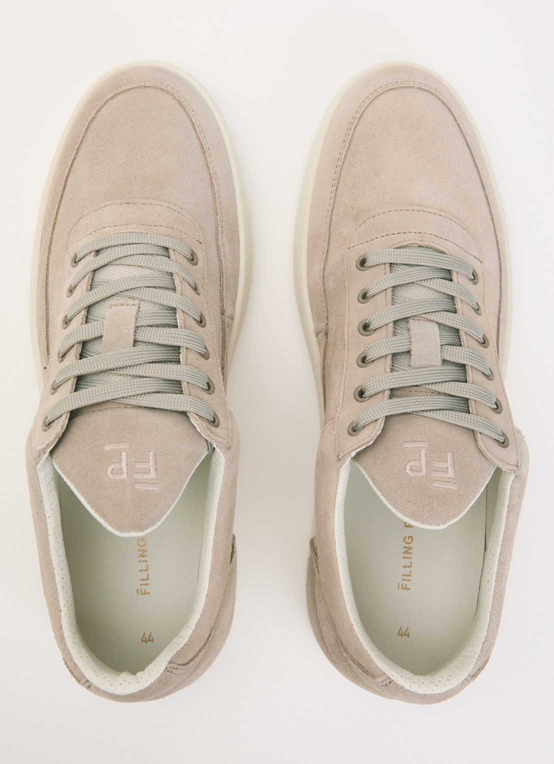 Filling Pieces Low Top sneaker van suède - detail 4 beige