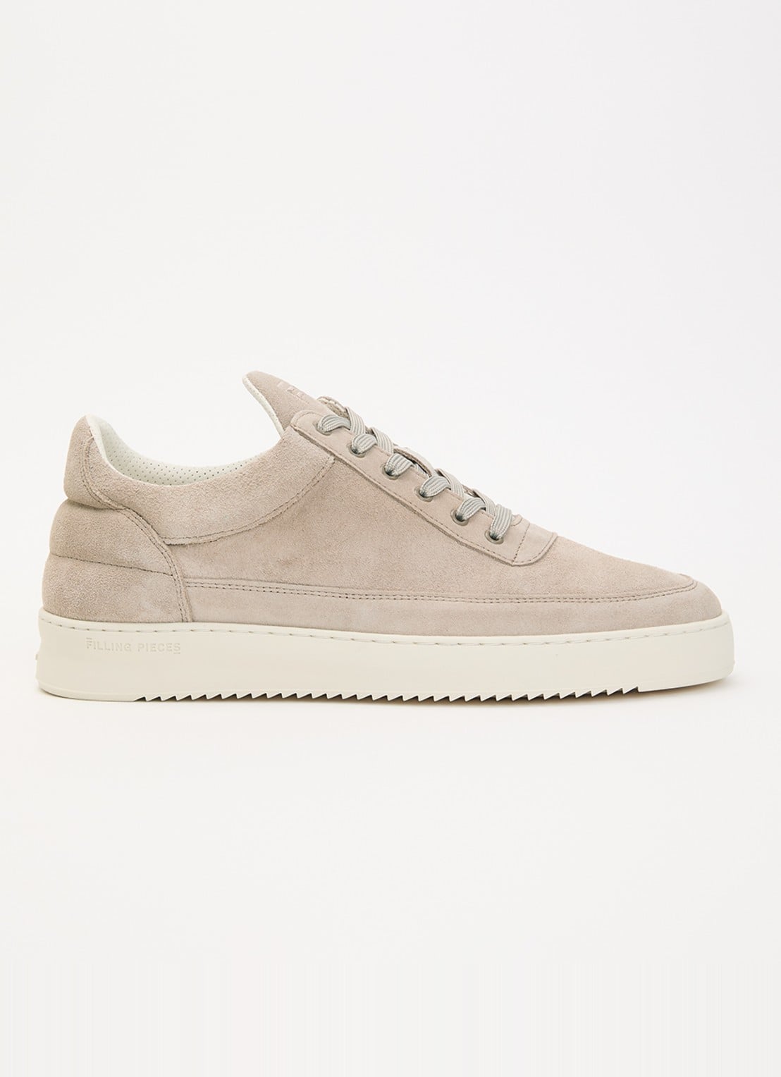 Filling Pieces Low Top sneaker van suède - voorkant 2 beige