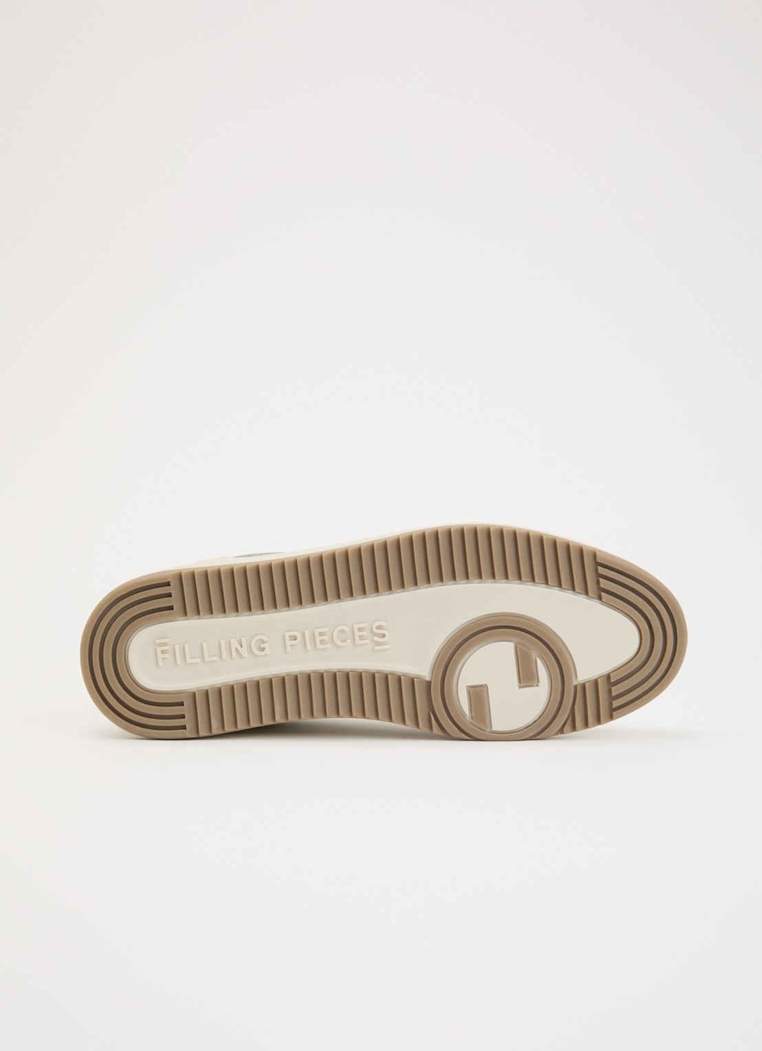 Filling Pieces Low Top Tech Cumbs sneaker van leer - detail 5 creme
