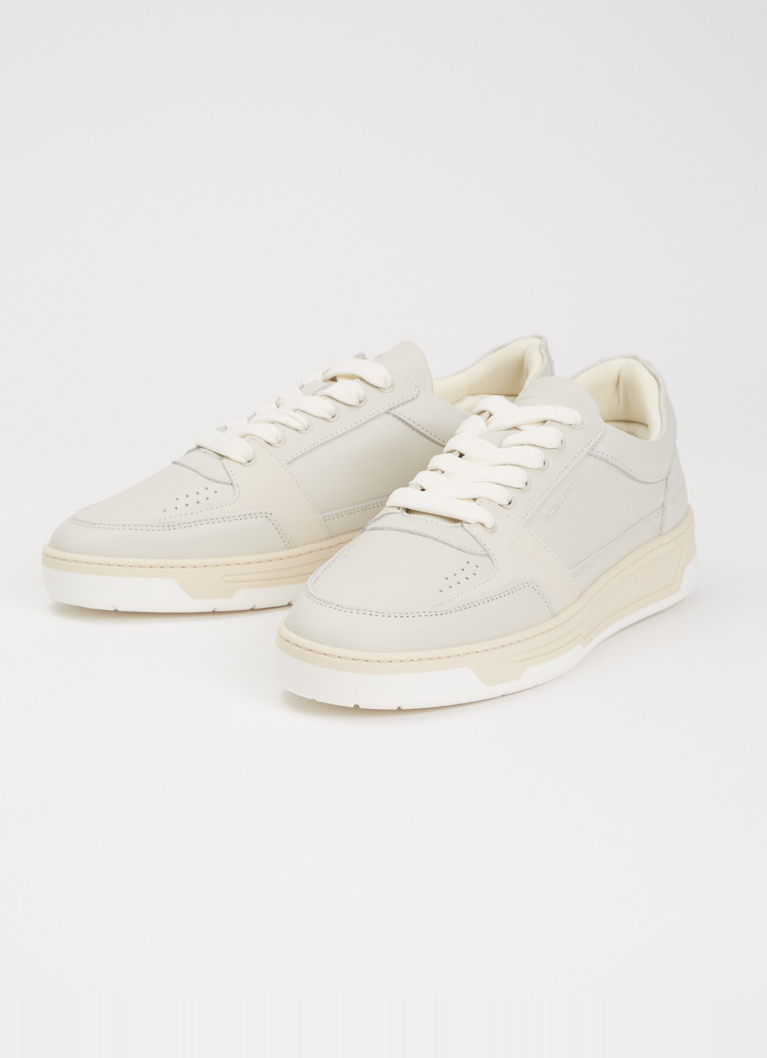 Filling Pieces Low Vise sneaker van leer - detail 2 beige