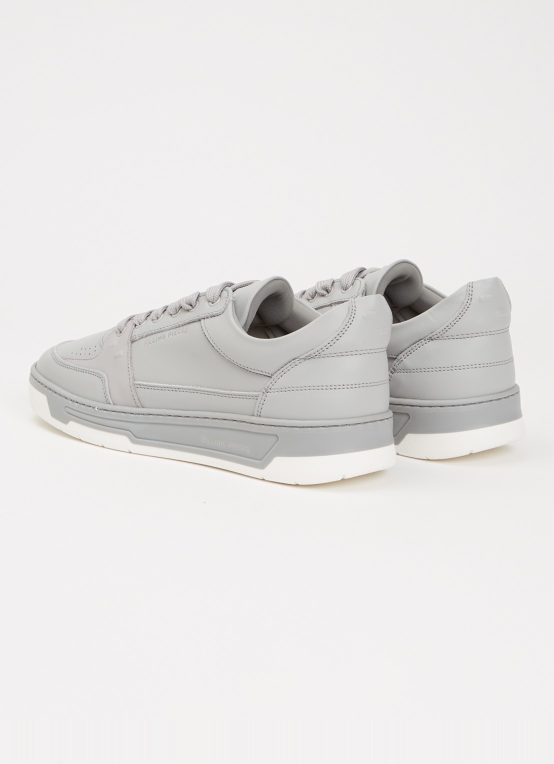 Filling Pieces Low Vise sneaker van leer - achterkant grijs