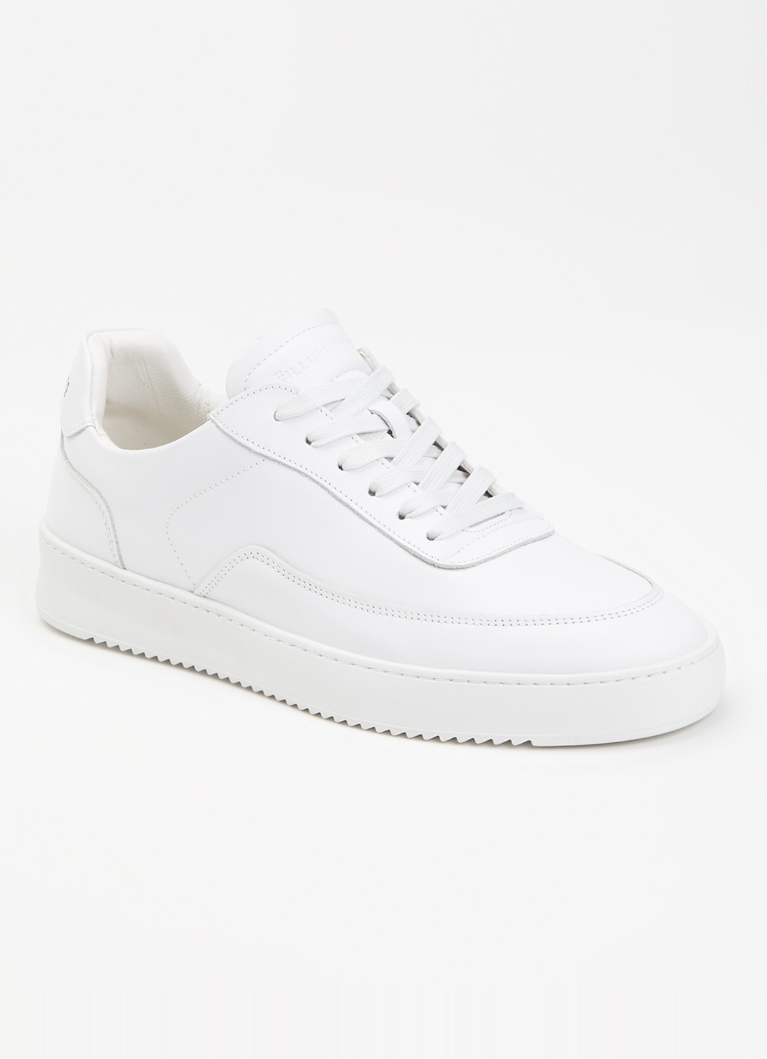 Filling Pieces Mondo 2.0 Ripple sneaker van leer - voorkant 2 wit