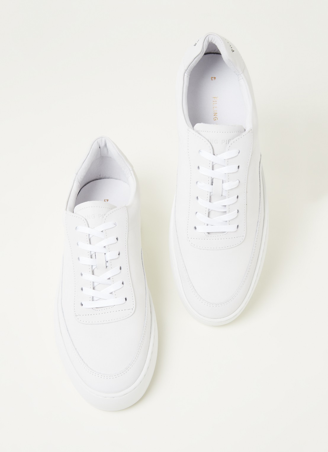 Filling Pieces Mondo 2.0 Ripple sneaker van nubuck - detail 2 wit