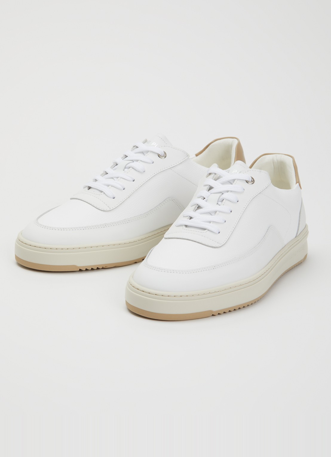 Filling Pieces Mondo Crumbs sneaker van leer - detail 4 wit
