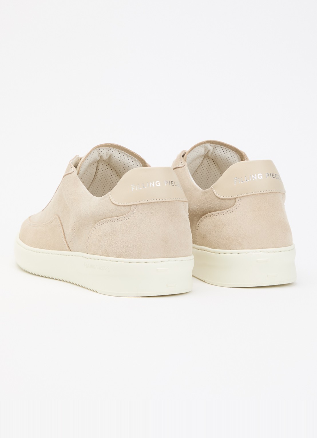 Filling Pieces Mondo Float sneaker van suède - achterkant 2 beige