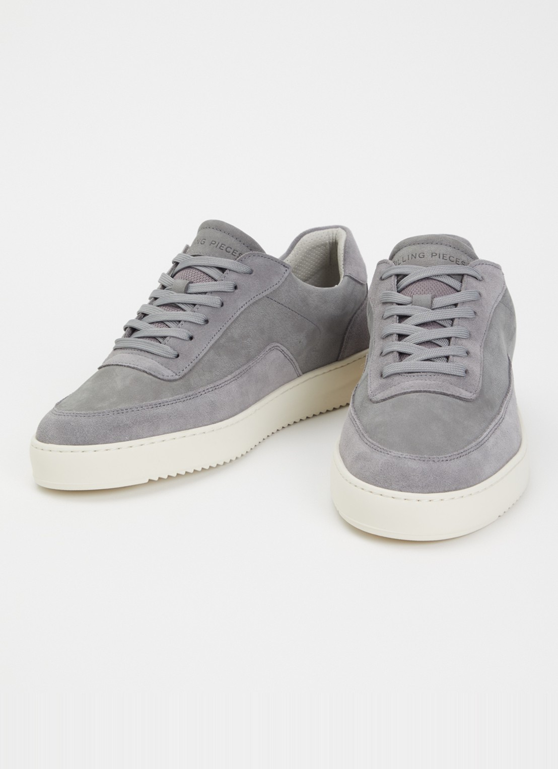 Filling Pieces Mondo Grain sneaker van suède - detail 2 grijs