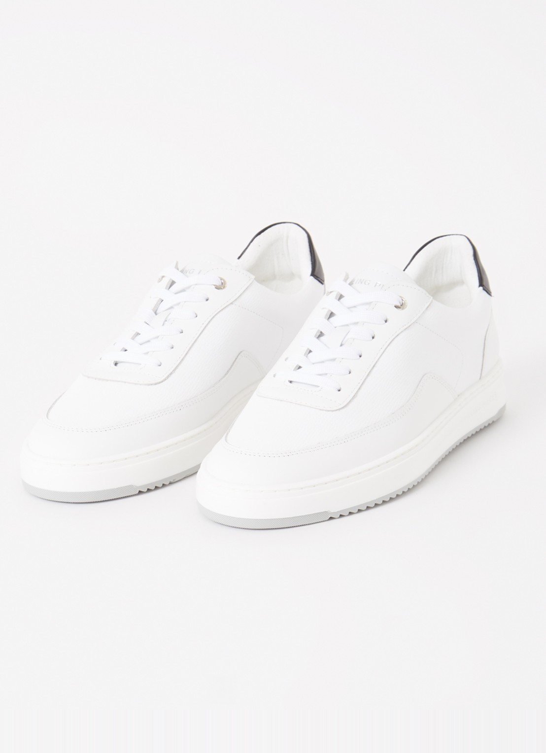 Filling Pieces Mondo Lux sneaker van leer - detail wit