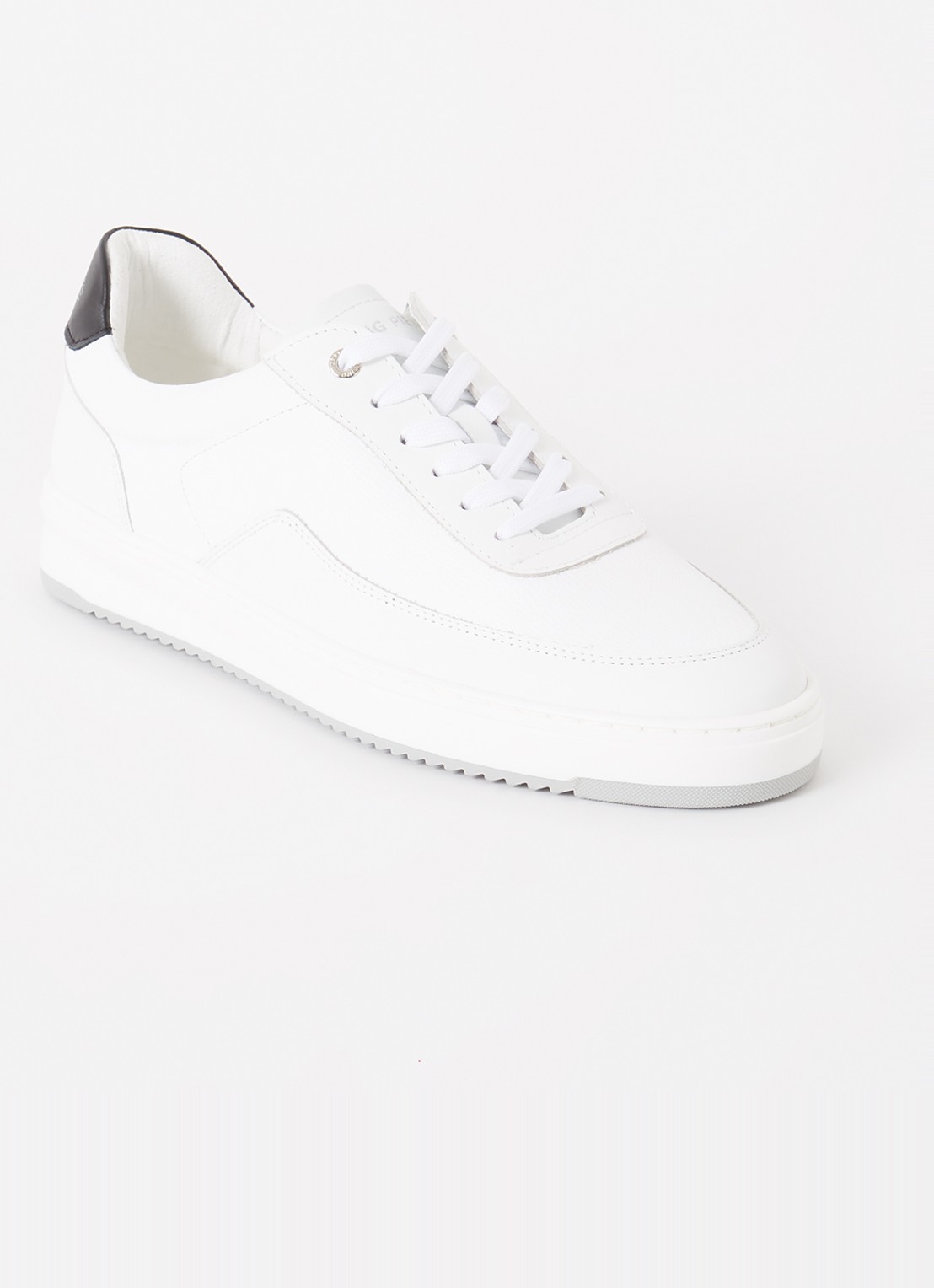 Filling Pieces Mondo Lux sneaker van leer - voorkant 6 wit