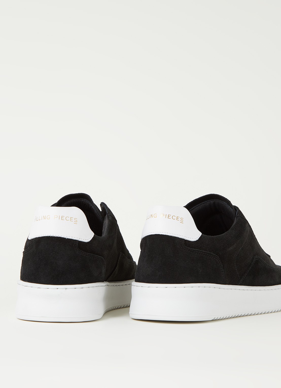 Filling Pieces Mondo Ripple sneaker van suède - detail 3 zwart