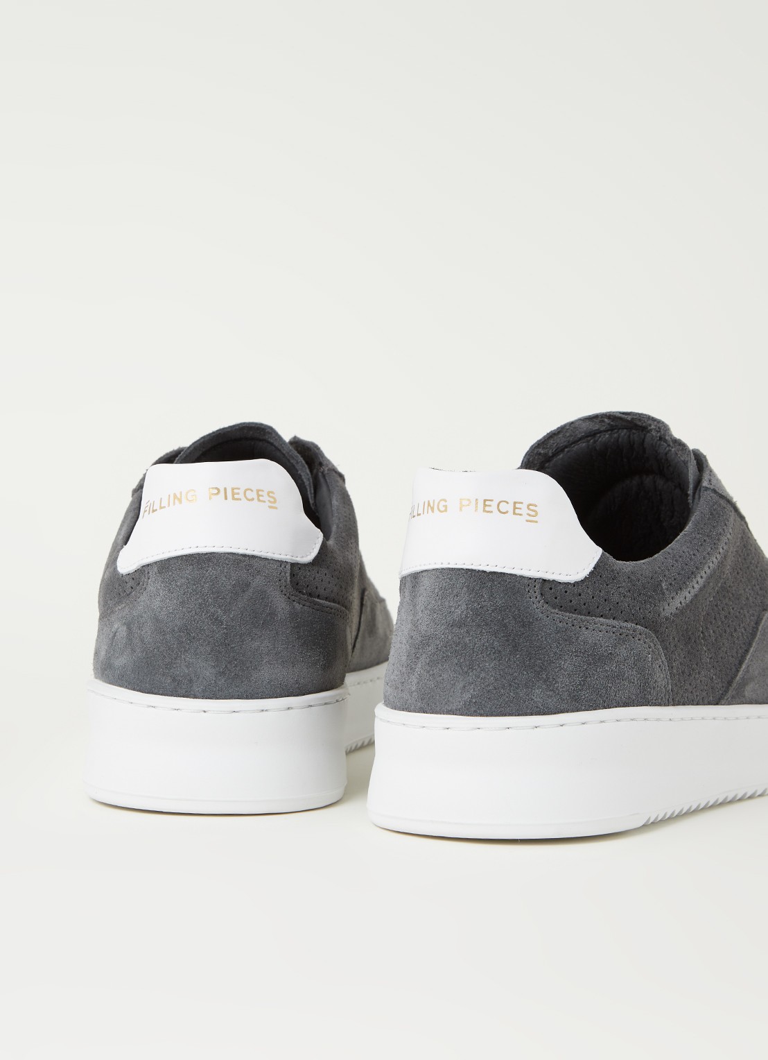 Filling Pieces Mondo Ripple sneaker van suède - detail 3 middengrijs