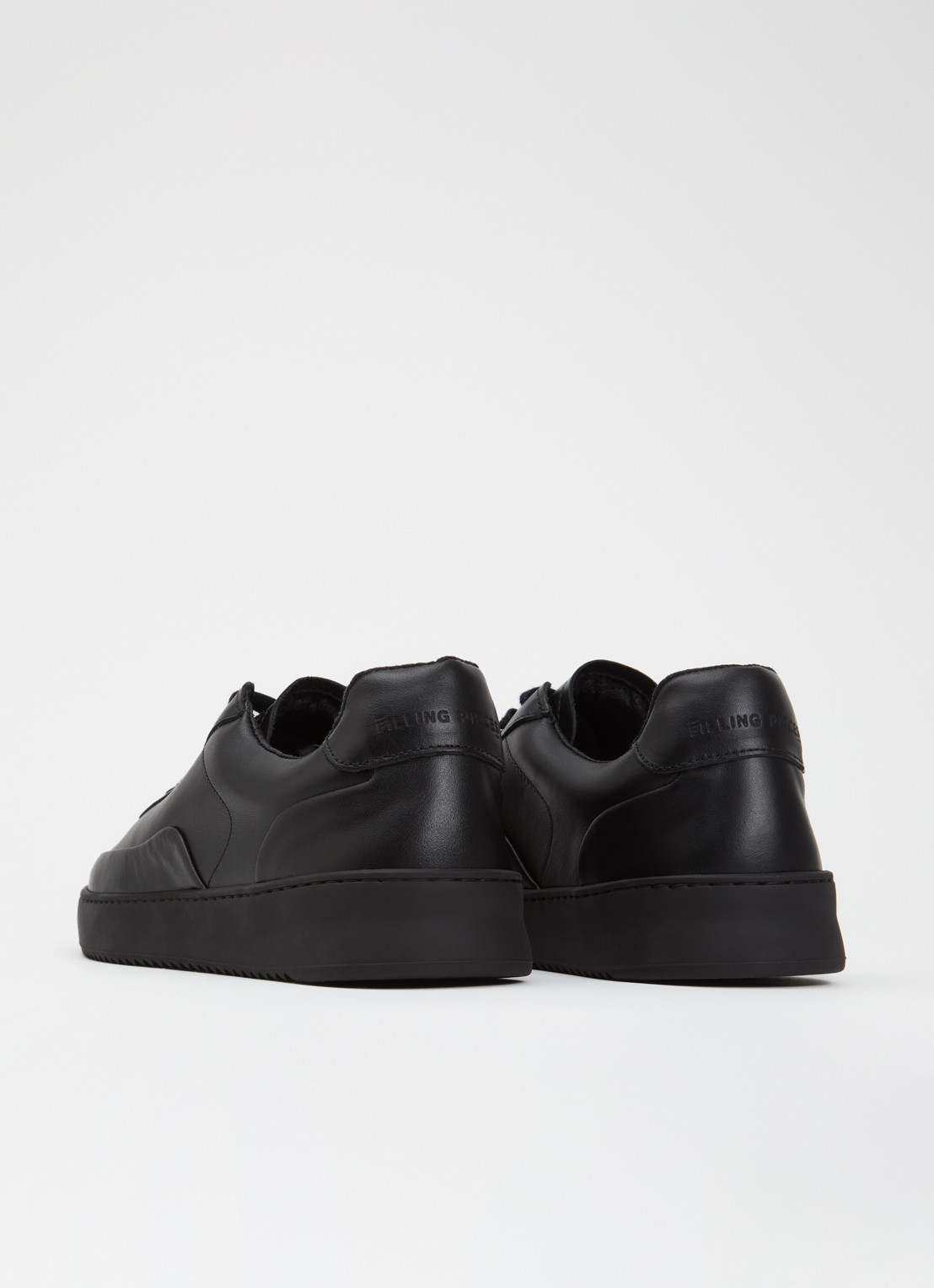 Filling Pieces Mondo Seamless sneaker van leer  - achterkant 5 zwart
