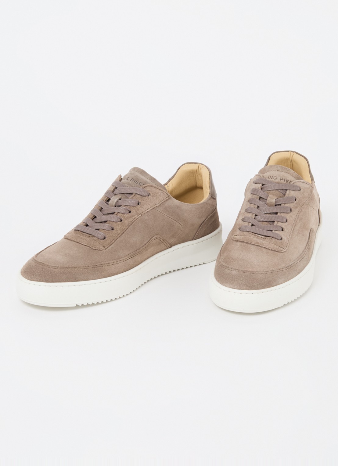 Filling Pieces Mondo sneaker van suède  - detail 4 zand
