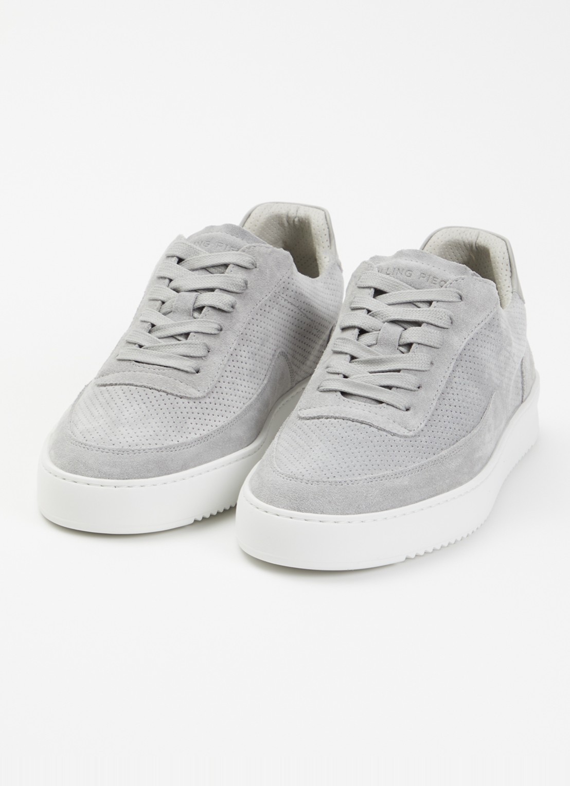 Filling Pieces Mondo sneaker van suède - detail 3 grijs