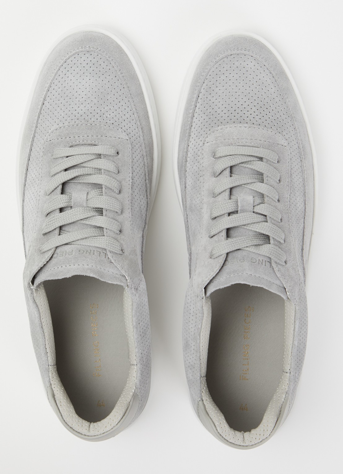 Filling Pieces Mondo sneaker van suède - detail 4 grijs