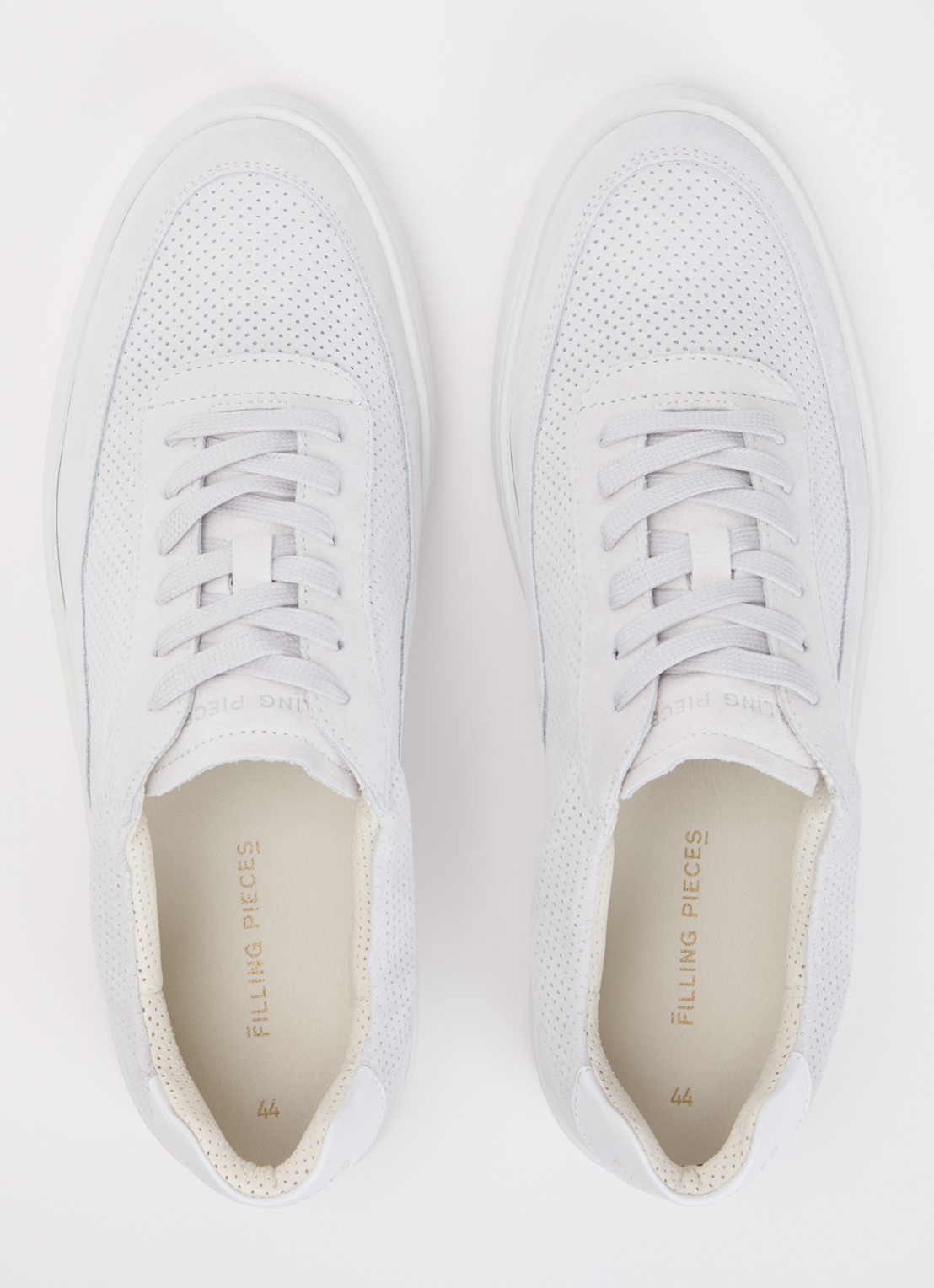 Filling Pieces Mondo sneaker van suède  - detail 4 wit