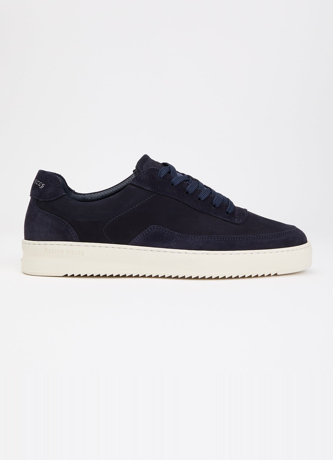 Filling Pieces Mondo sneaker van suède - voorkant 5 donkerblauw