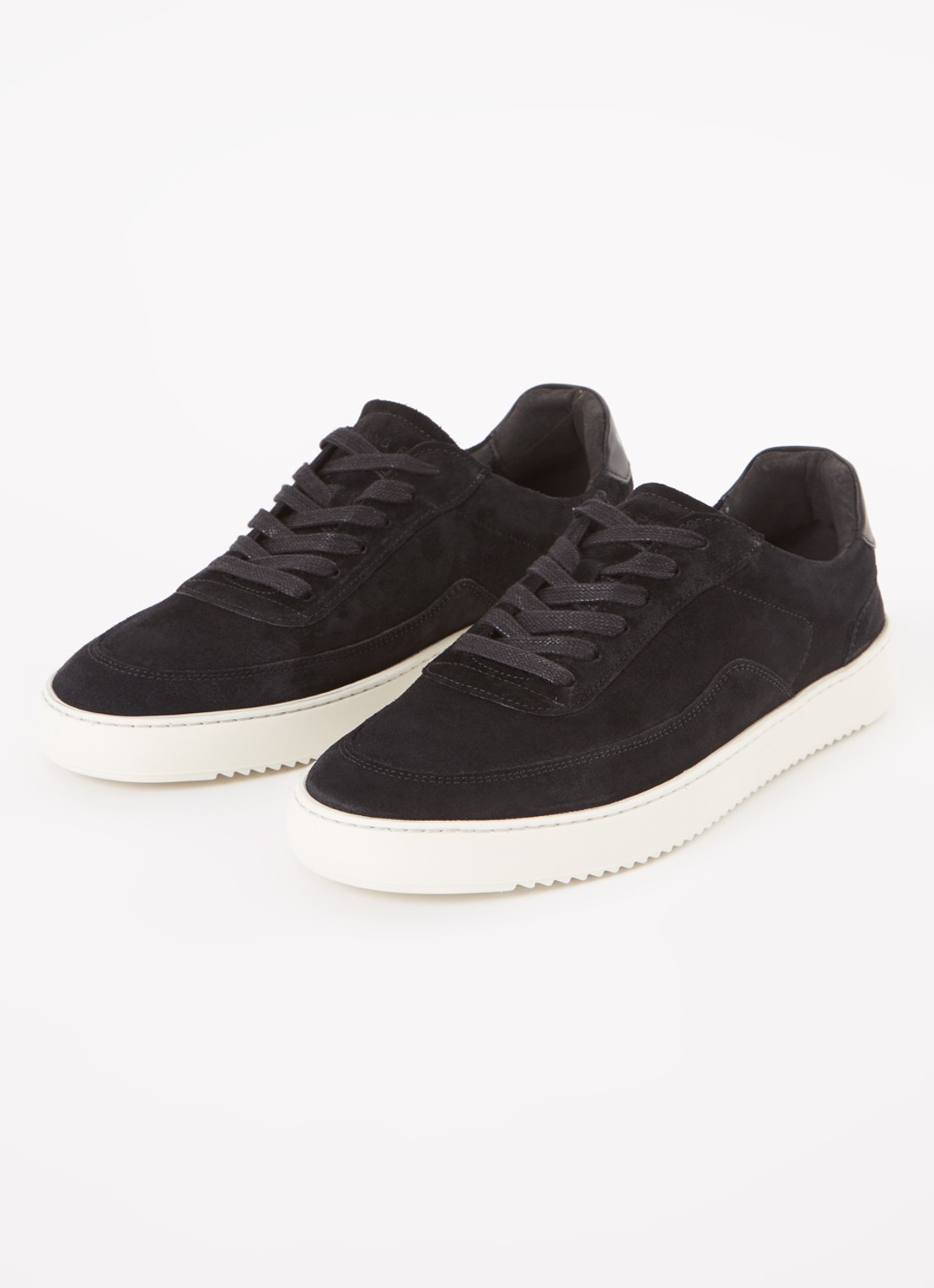 Filling Pieces Mondo  sneaker van suède  - detail zwart