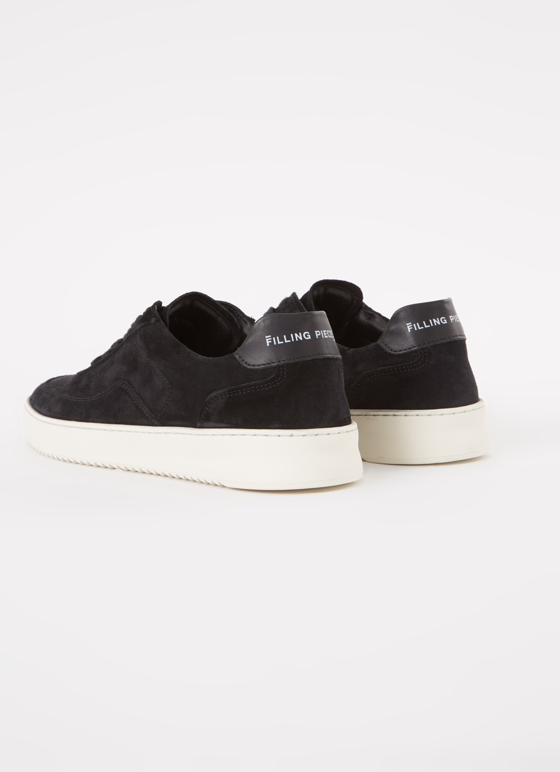 Filling Pieces Mondo  sneaker van suède  - detail 2 zwart