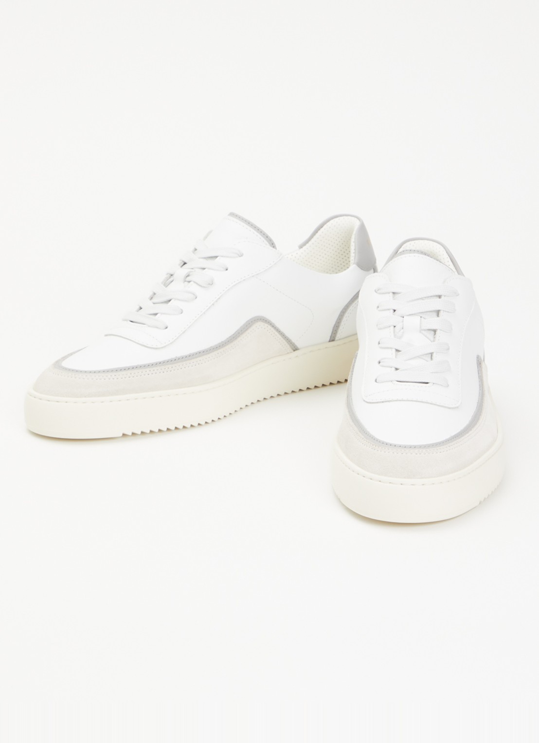 Filling Pieces Mondo Stack sneaker van leer - detail wit