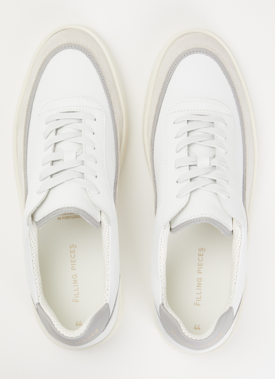 Filling Pieces Mondo Stack sneaker van leer - detail 2 wit