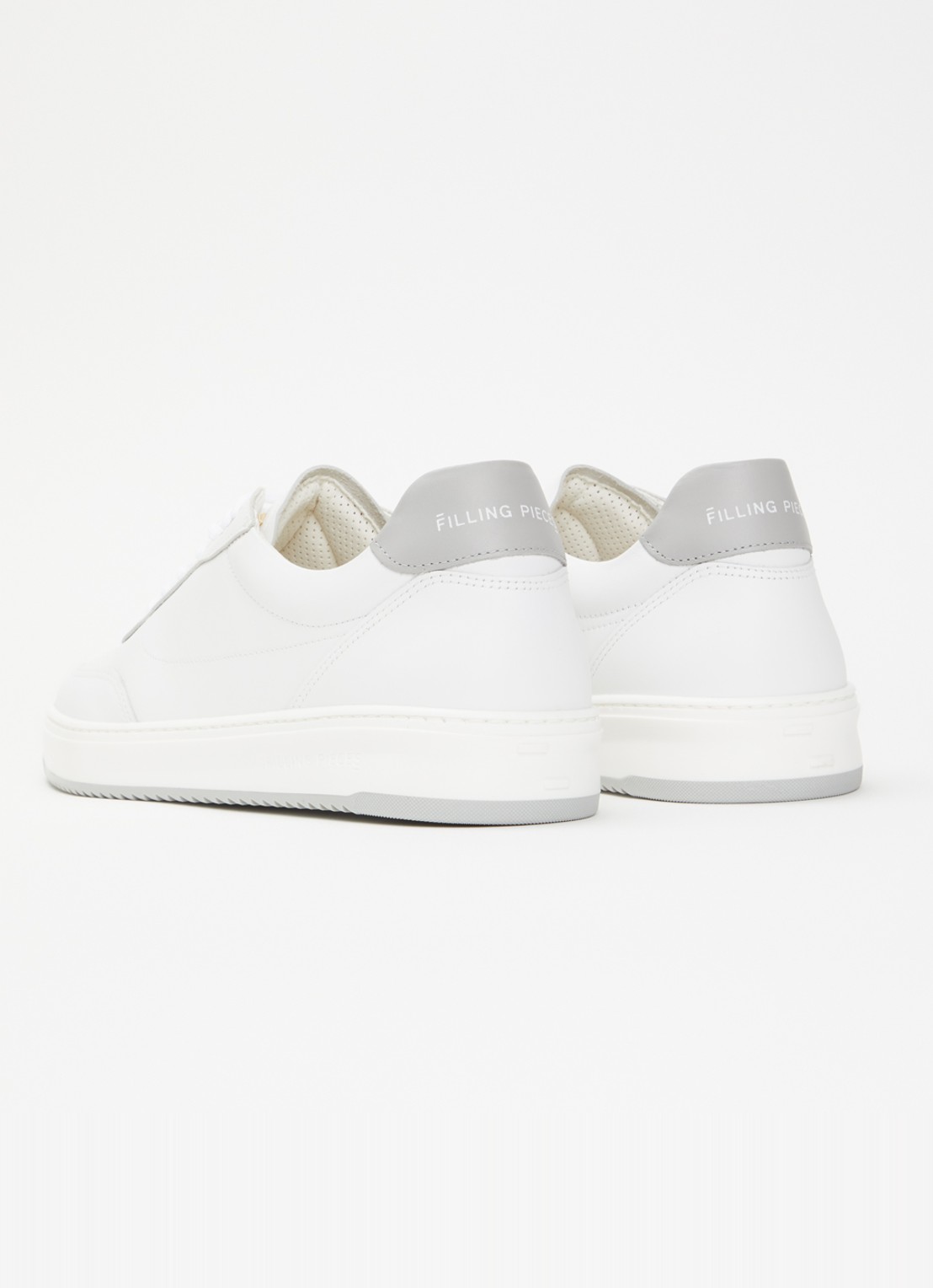 Filling Pieces Mondo Trim sneaker van leer - achterkant creme