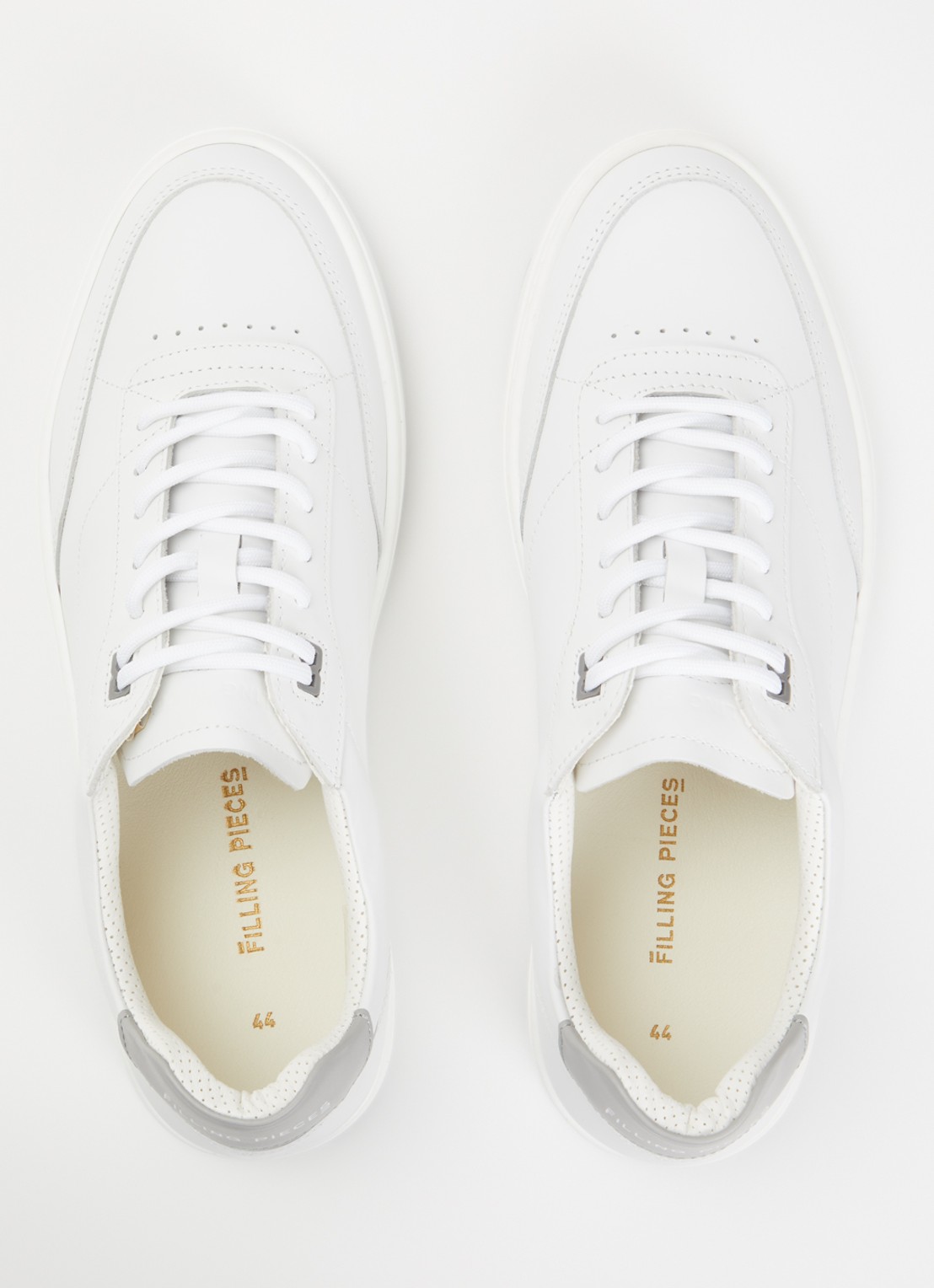 Filling Pieces Mondo Trim sneaker van leer - detail 4 creme