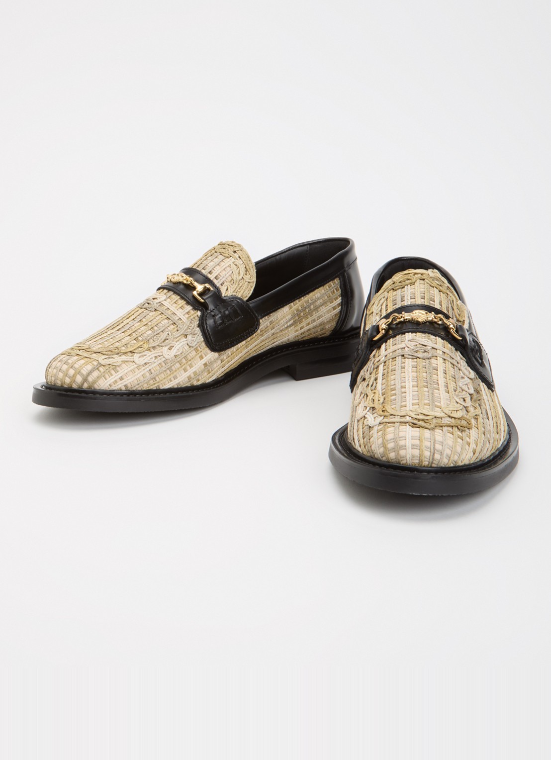 Filling Pieces Panier Tea loafer met details van leer - detail 2 beige