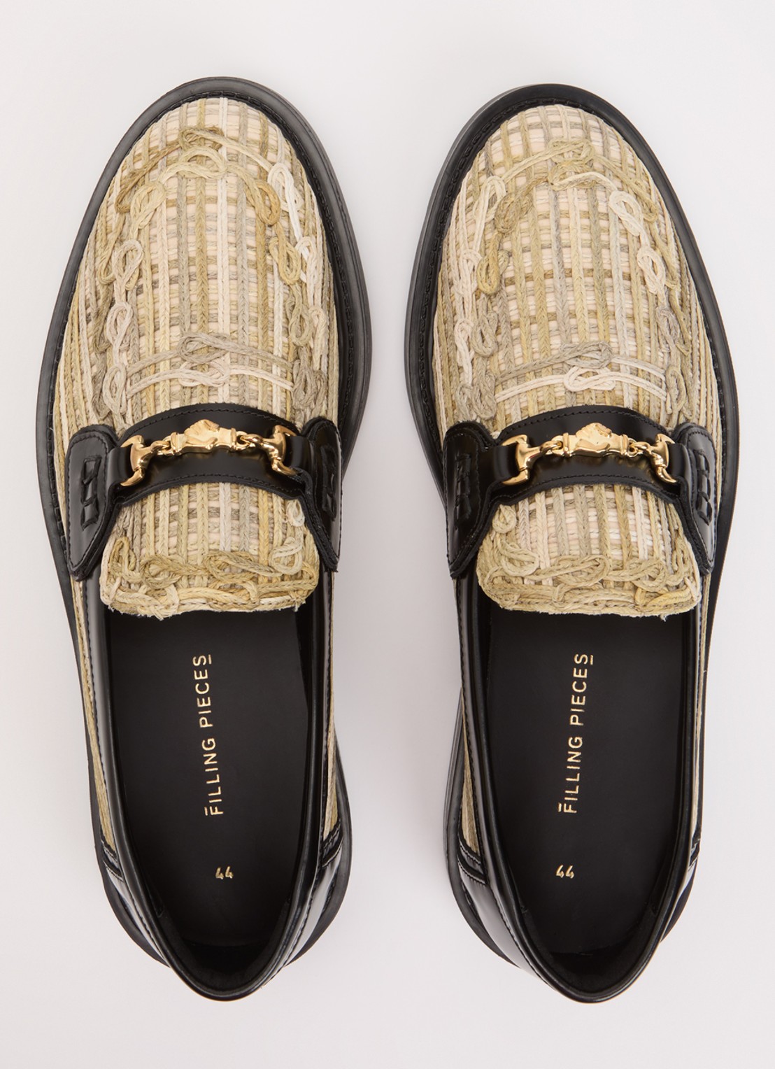 Filling Pieces Panier Tea loafer met details van leer - detail 3 beige
