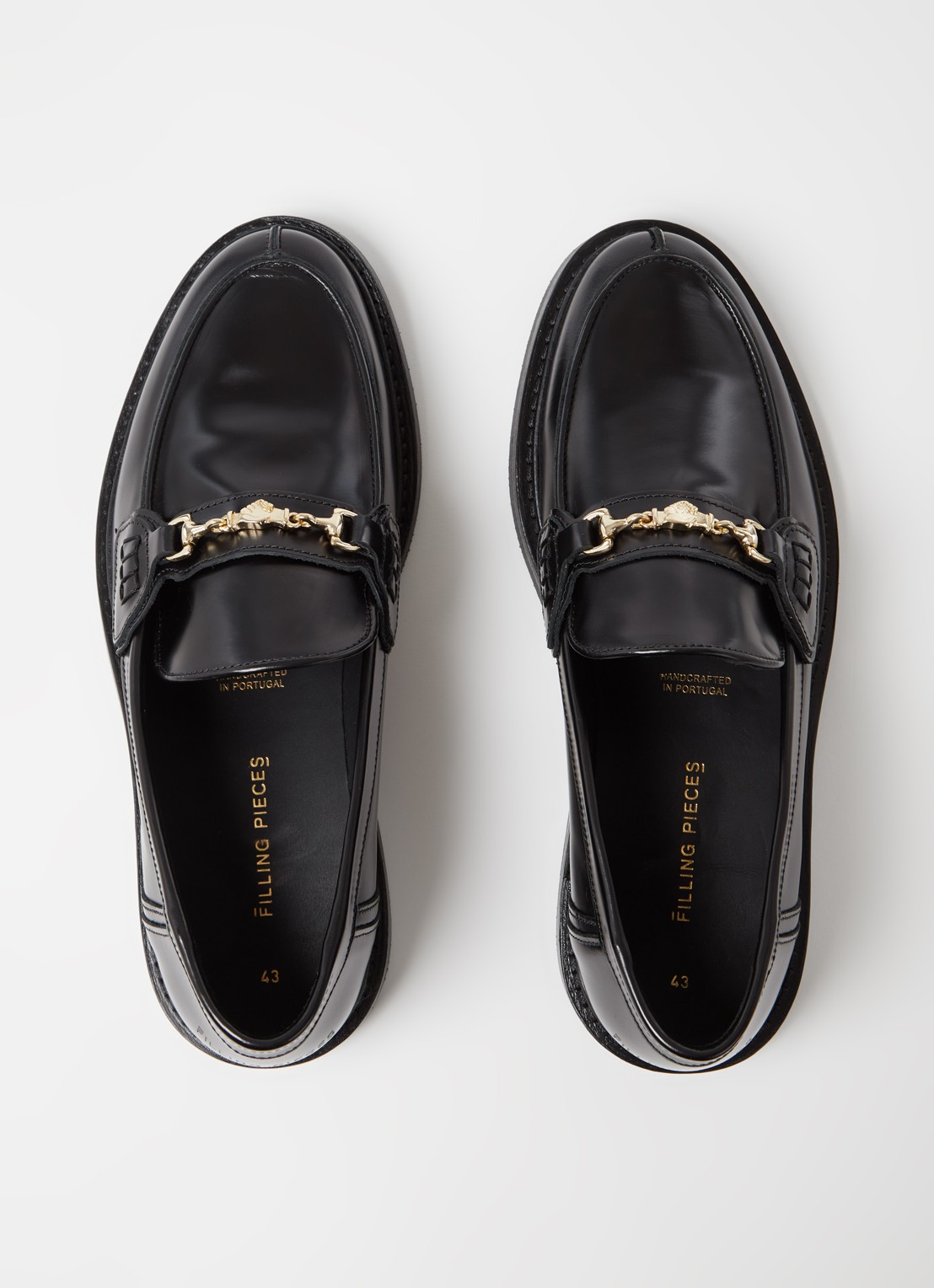 Filling Pieces Polido loafer van leer - detail 5 zwart