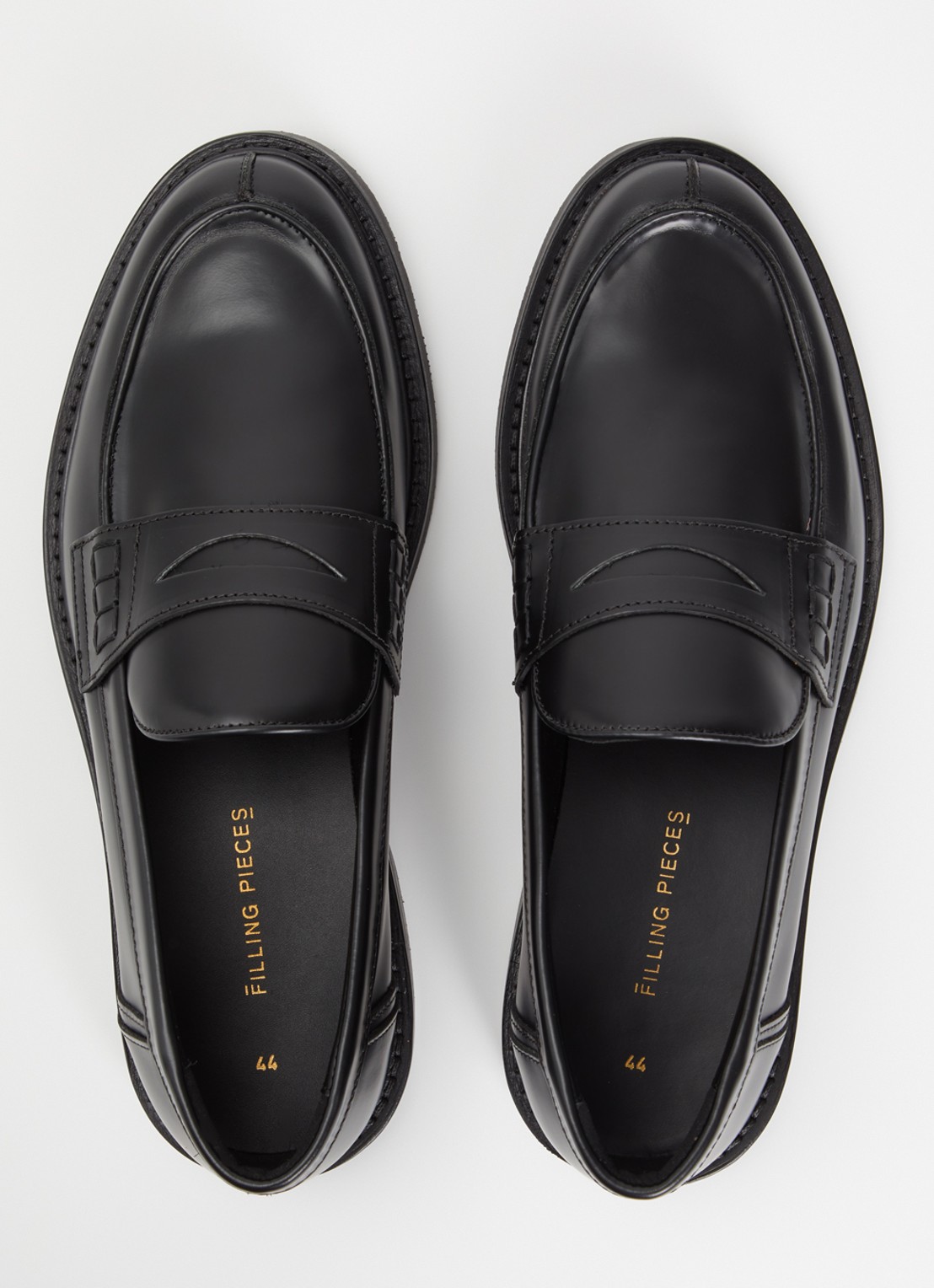 Filling Pieces Polido Minimum loafer van leer - detail 4 zwart