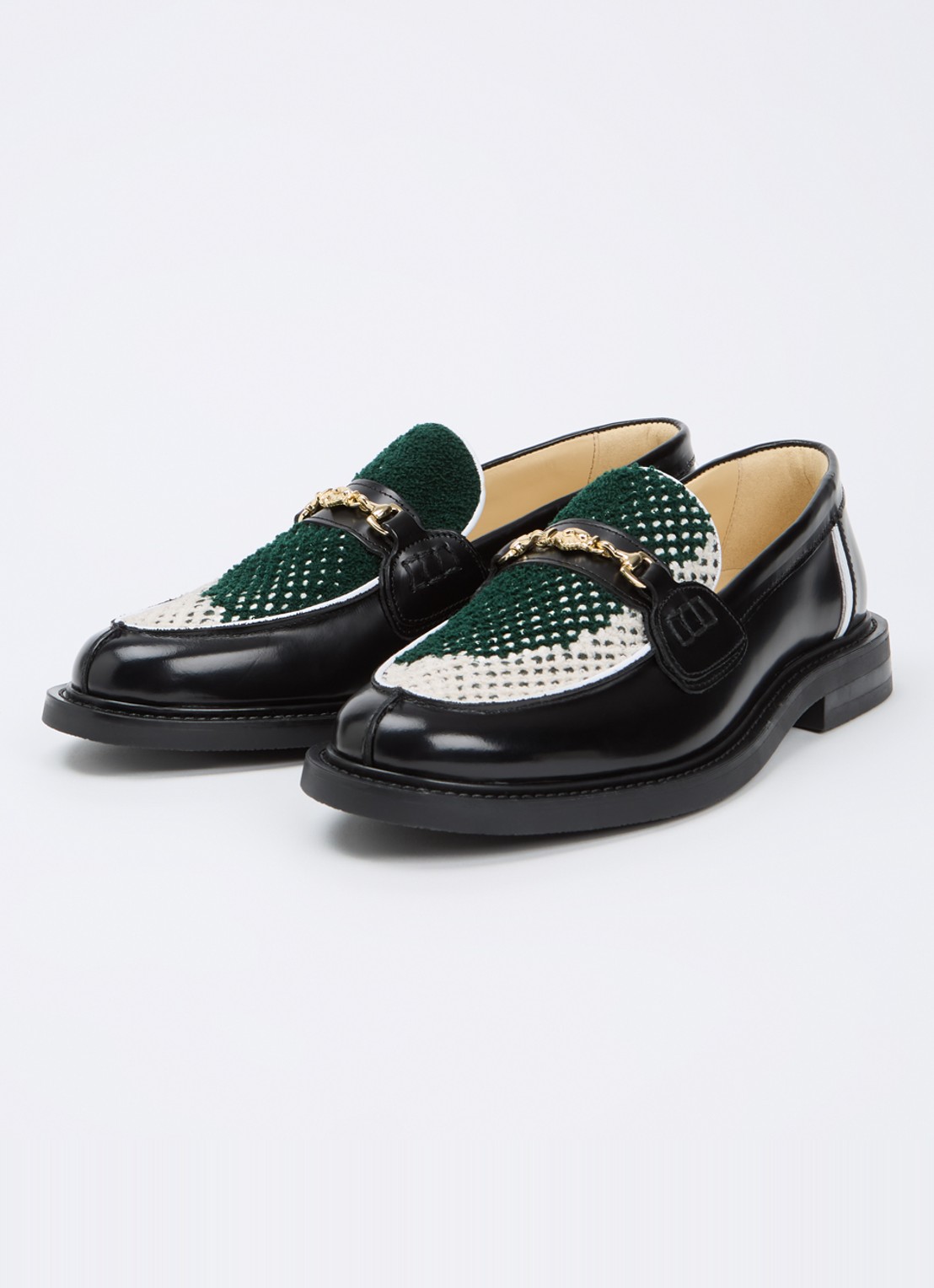 Filling Pieces Rugby Degrade loafer van leer met horsebit  - detail 2 zwart