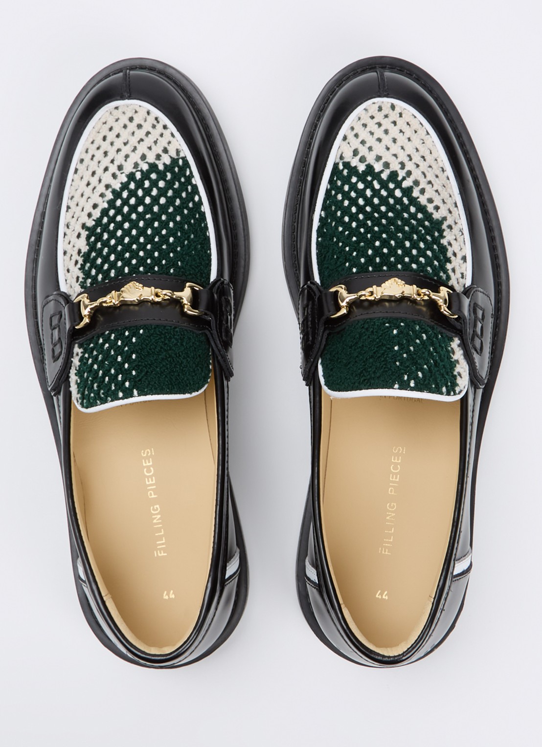 Filling Pieces Rugby Degrade loafer van leer met horsebit  - detail 3 zwart